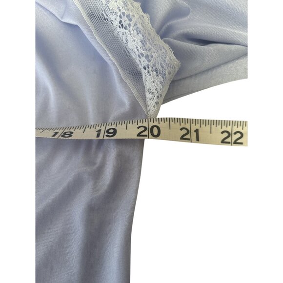 Vintage Ballet New York Nylon Lace Nightgown | Lilac Slip Dress | Made in USA - Picture 9 of 11